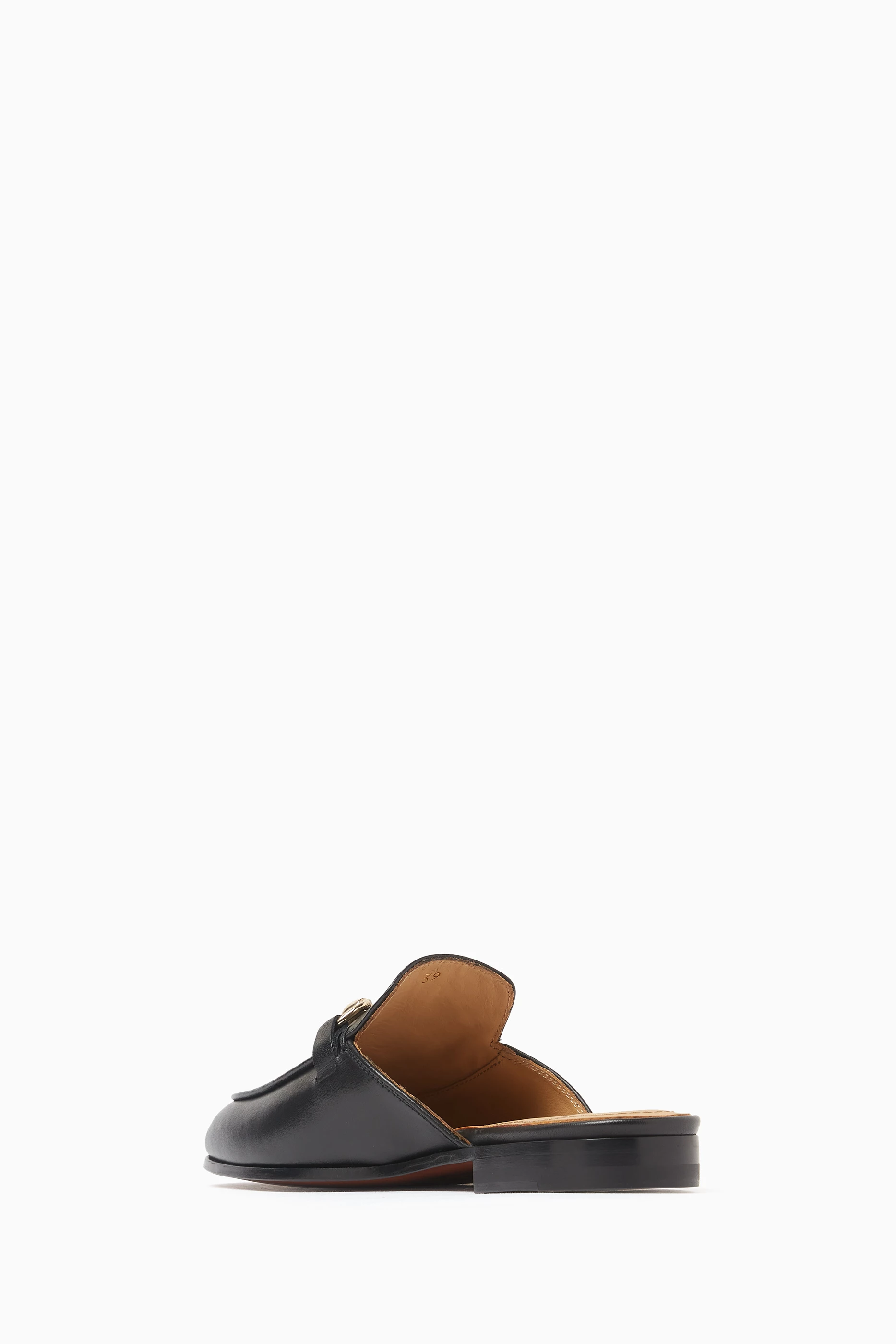 Buy Scarosso Black Serena Mules in Leather for Women Online