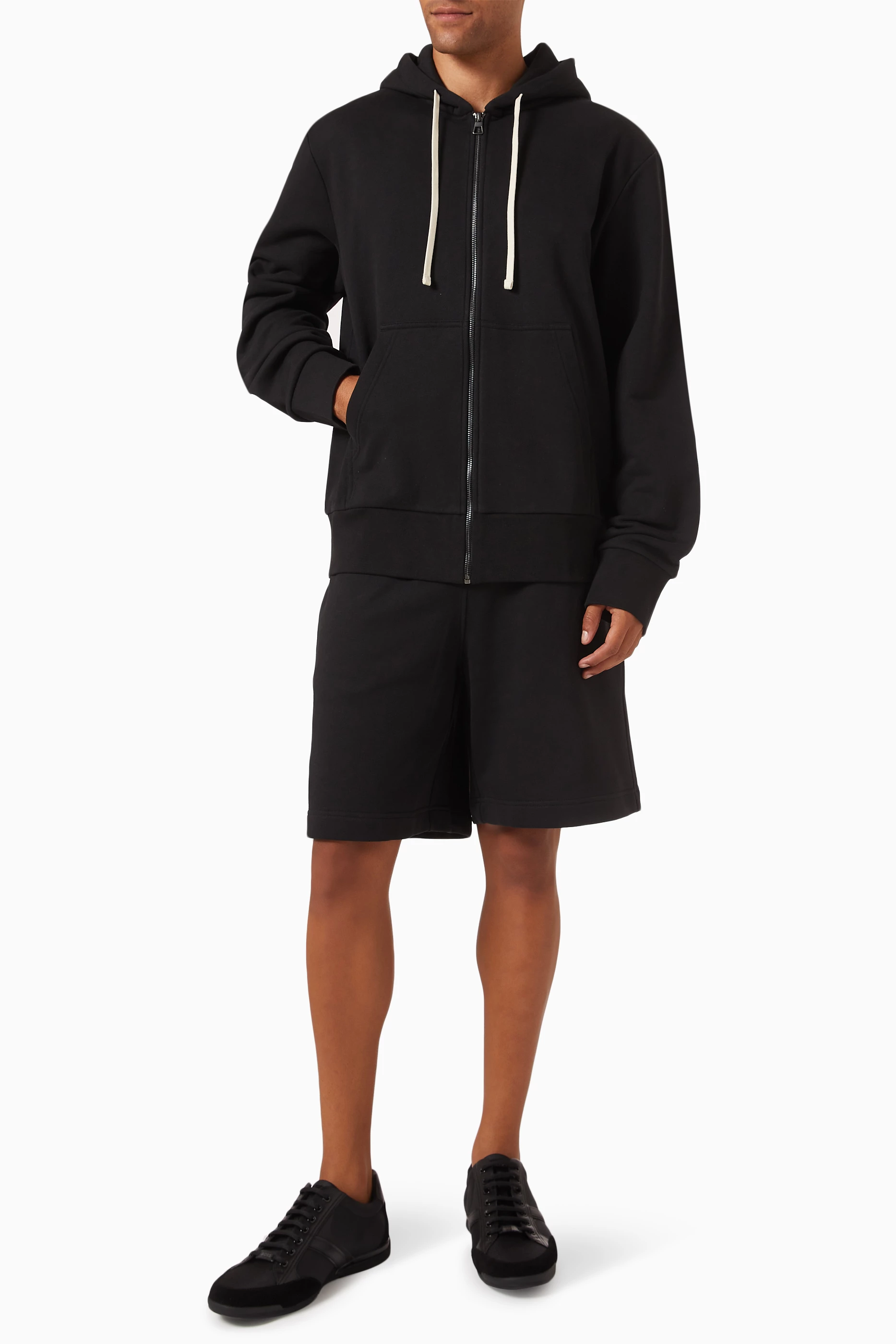 Buy BOSS Black x Beckham Spence Zip Hoodie in Mercerised