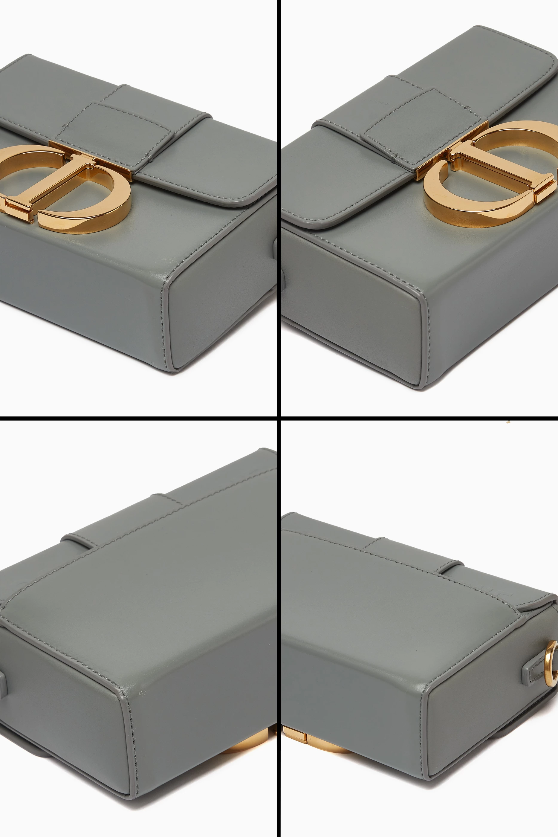 Buy Christian Dior Pre-Loved Grey Montaigne 30 Box Bag in Canvas