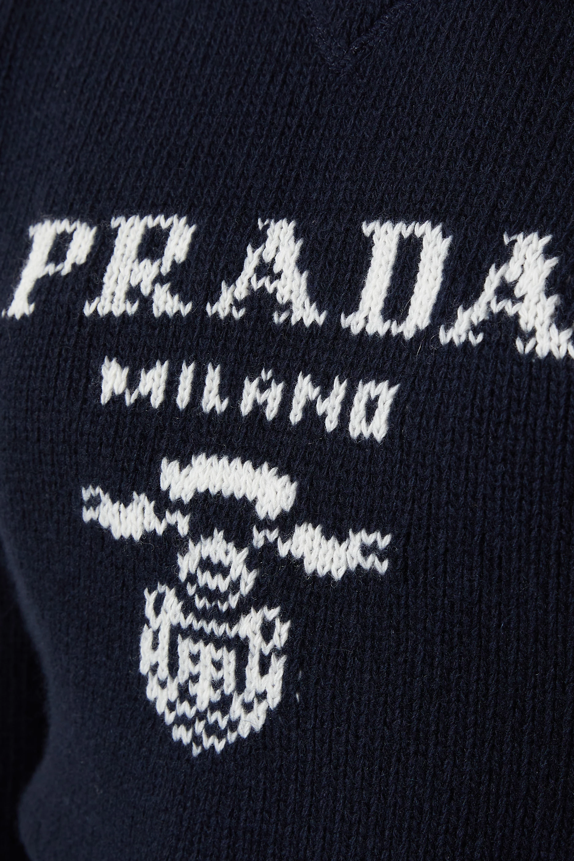 トップス 23FW PRADA cable knit big logo navy 40 218462545_blue_cu.jpg?ts=