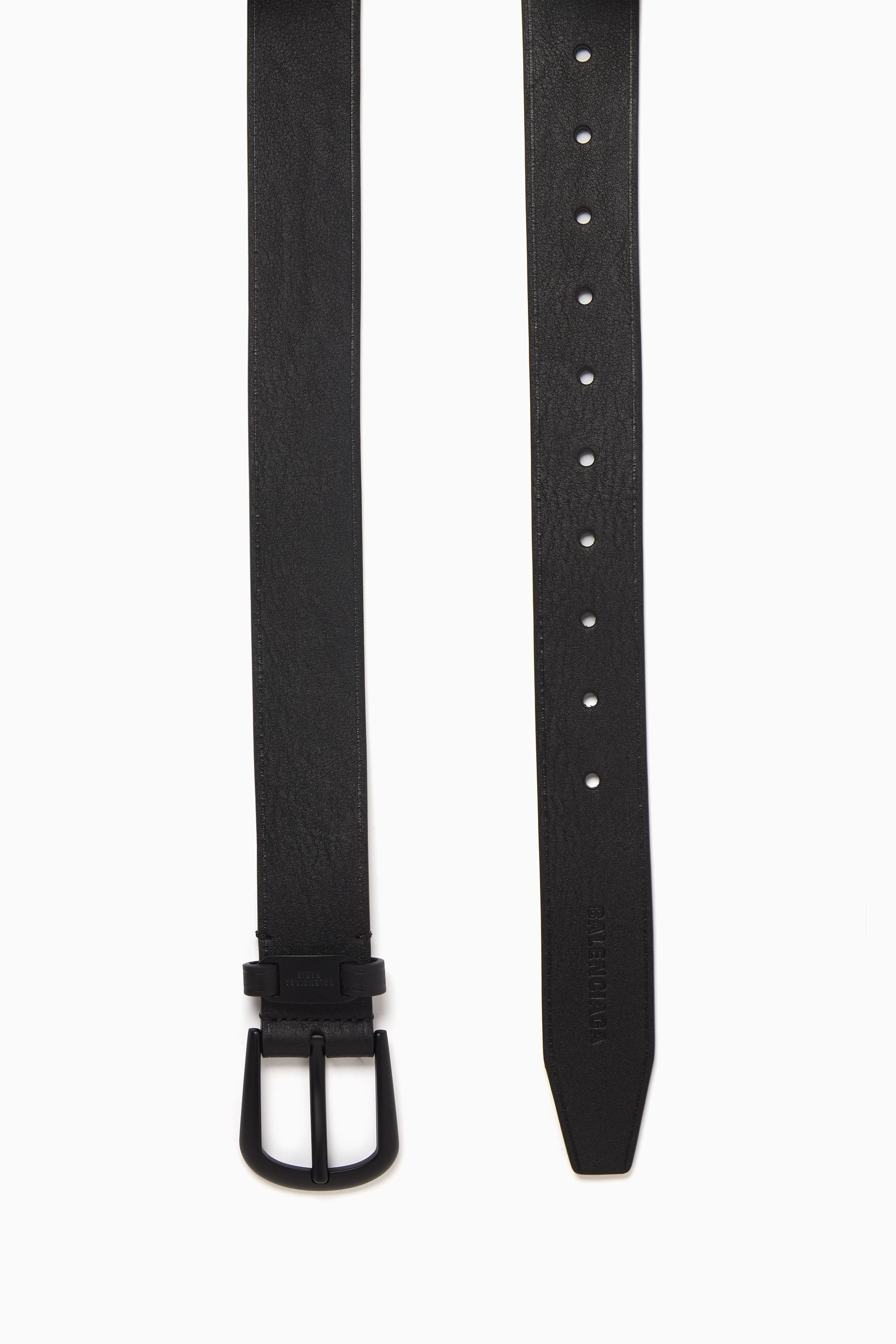 Buy Balenciaga Black Suit Belt in Leather for Men Online | Ounass