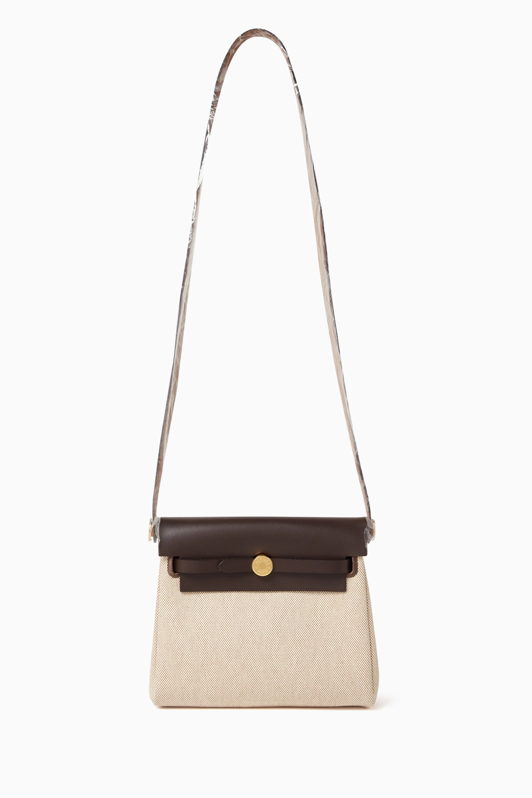 Buy Hermès Pre-Loved Multicolour Unused Mini Herbag 20 in Canvas