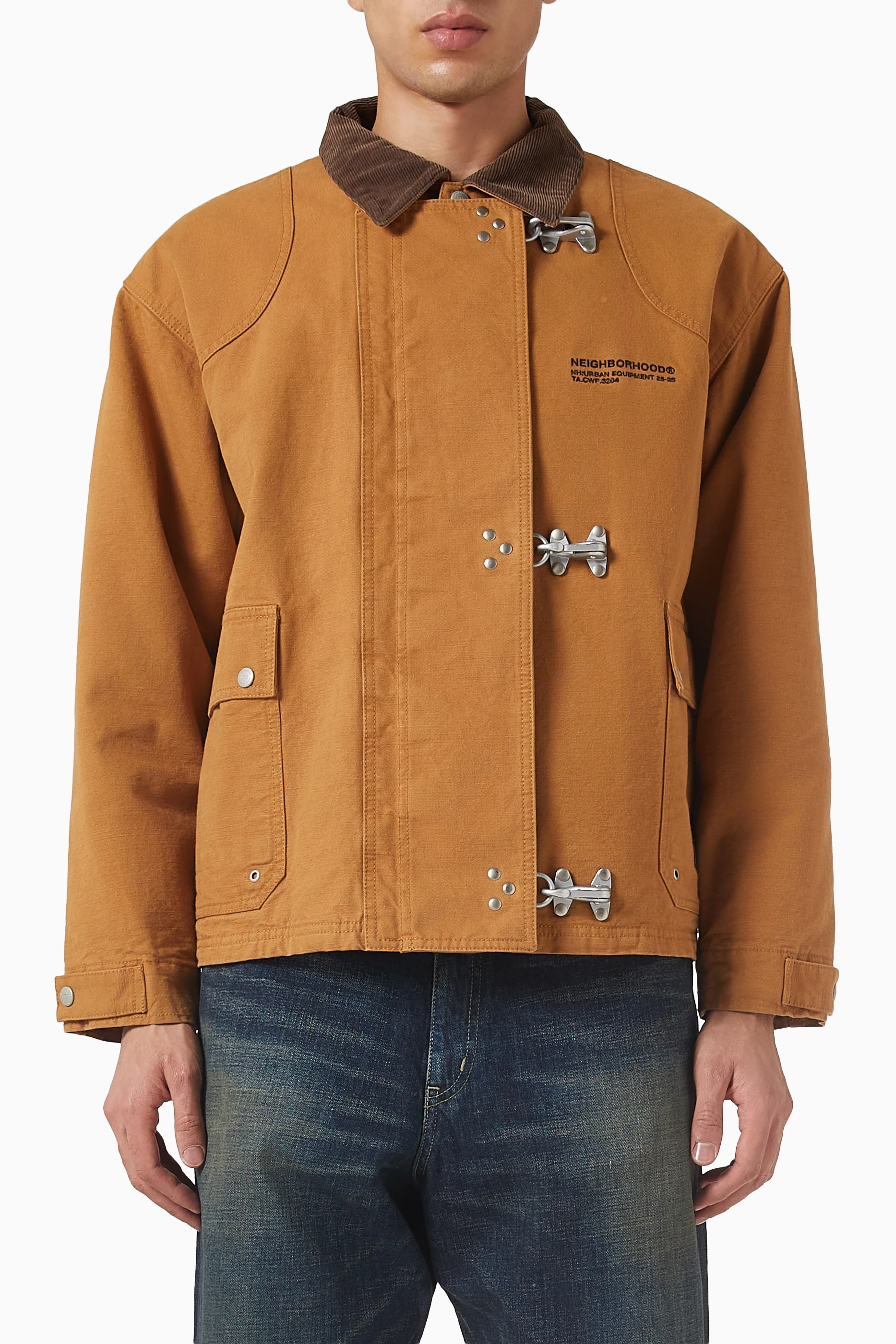 Buy Neighborhood Neutral Fireman Jacket for Men Online | Ounass Kuwait