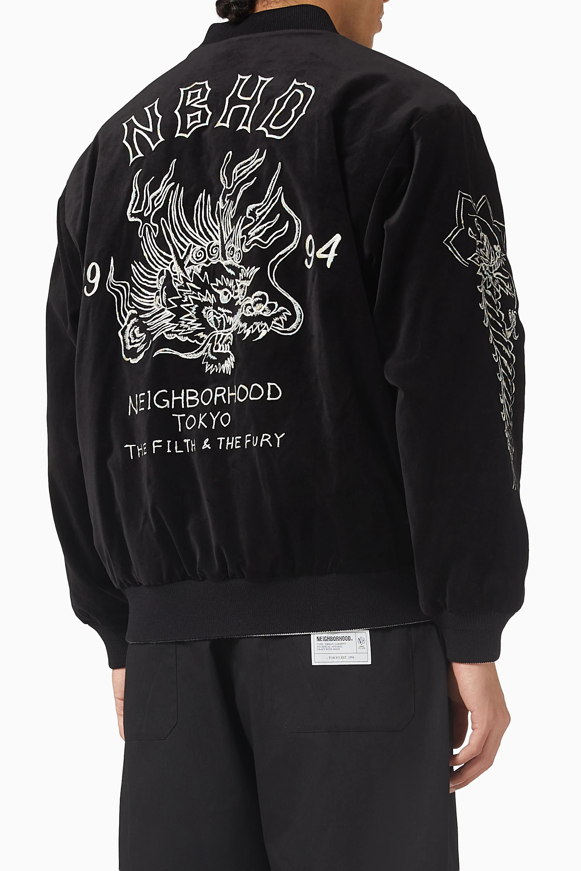 Buy Neighborhood Black Souvenir Jacket for Men Online | Ounass Kuwait