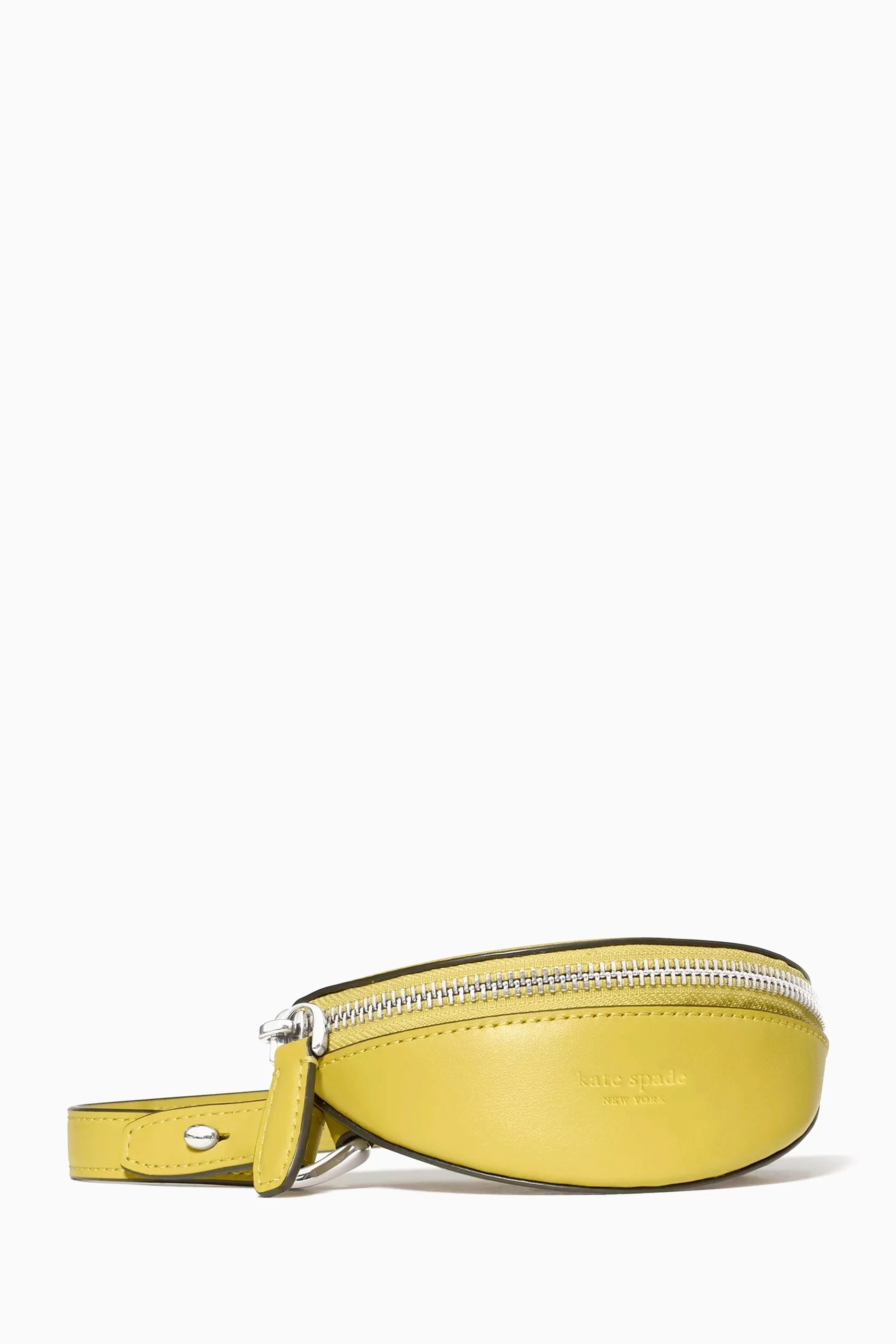 Buy Kate Spade New York Yellow Duo Crossbody Bag in Leather for