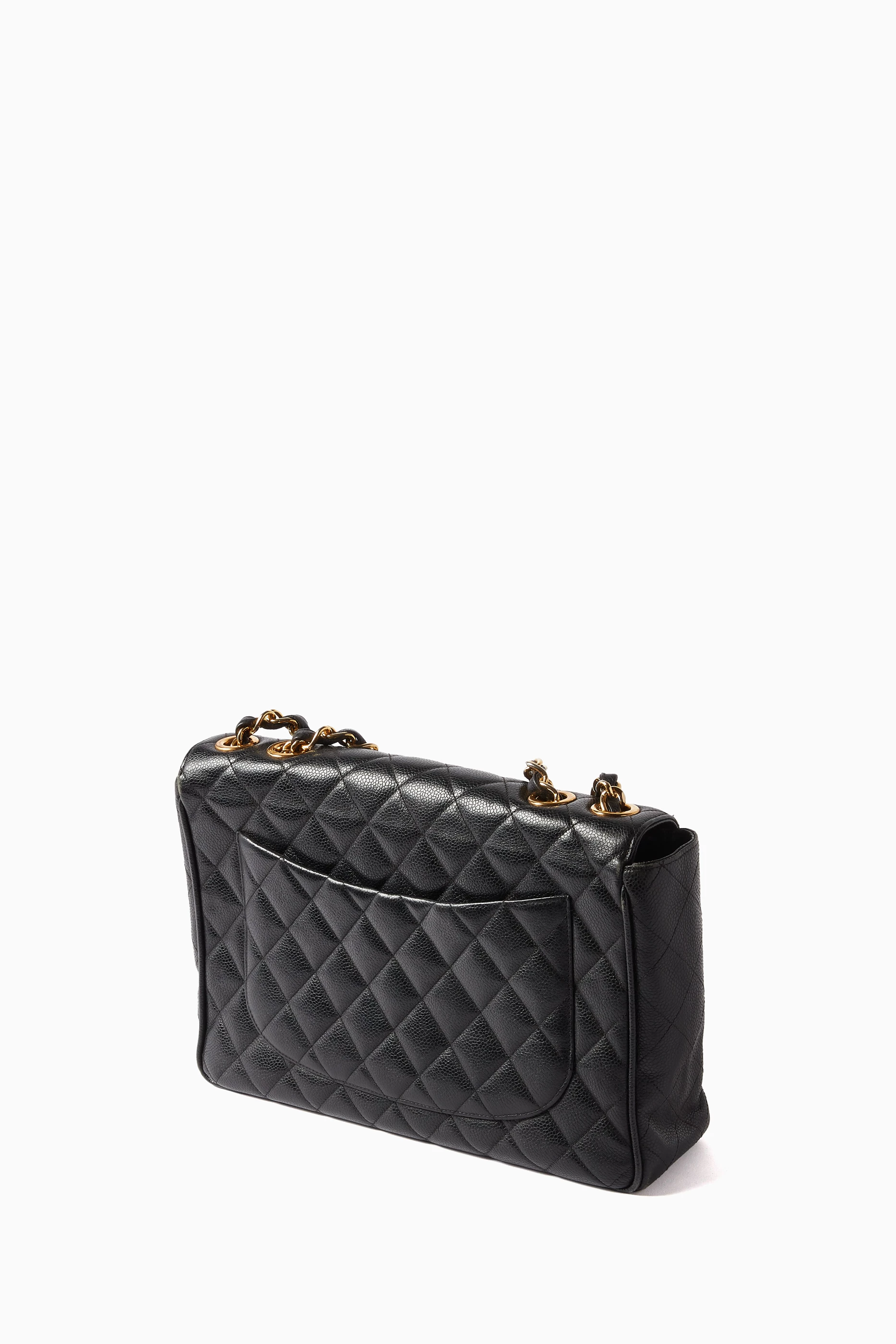 Buy Chanel Pre-Loved Black 90s Mademoiselle Single Flap Bag in