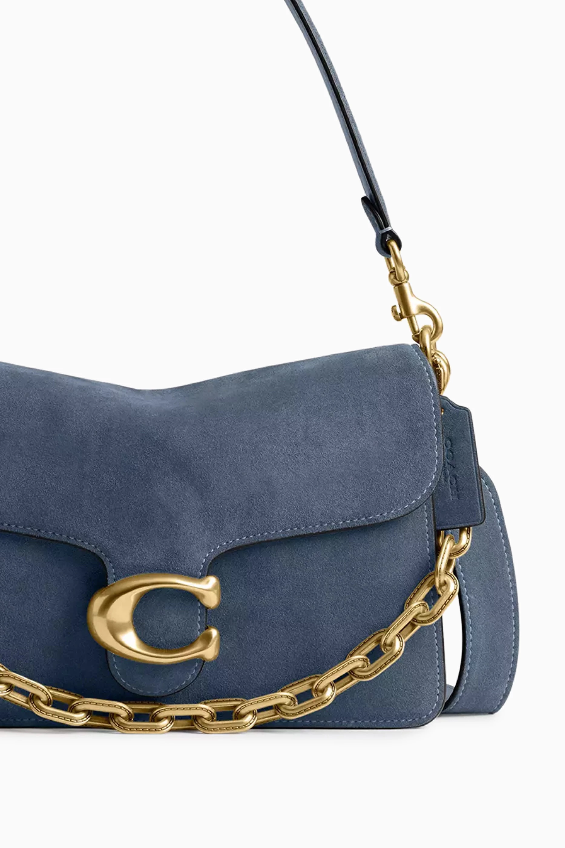 Buy Coach Blue Tabby Shoulder Bag in Suede for Women Online 