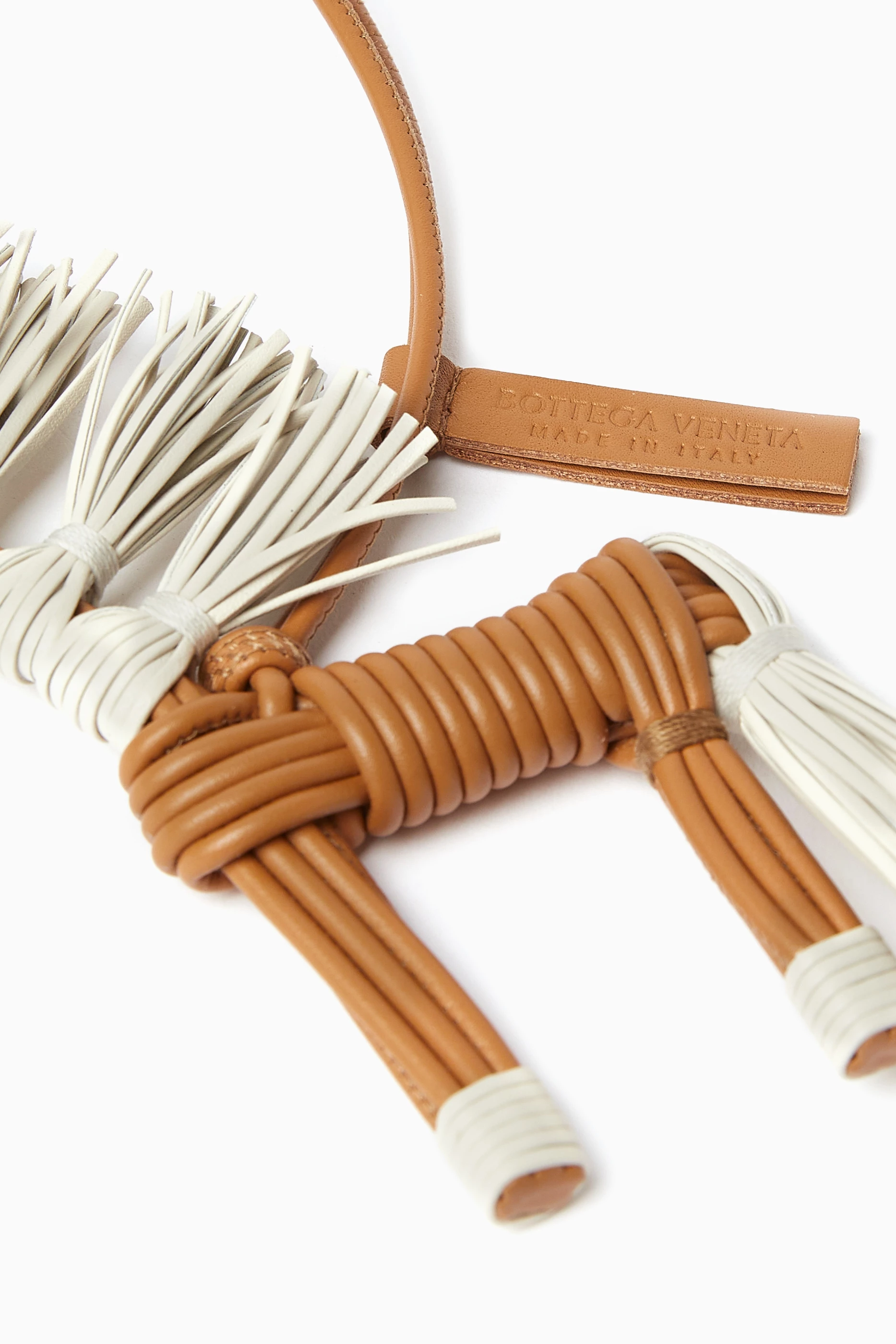 Buy Bottega Veneta Neutral Straw Horse Charm in Leather for UNISEX