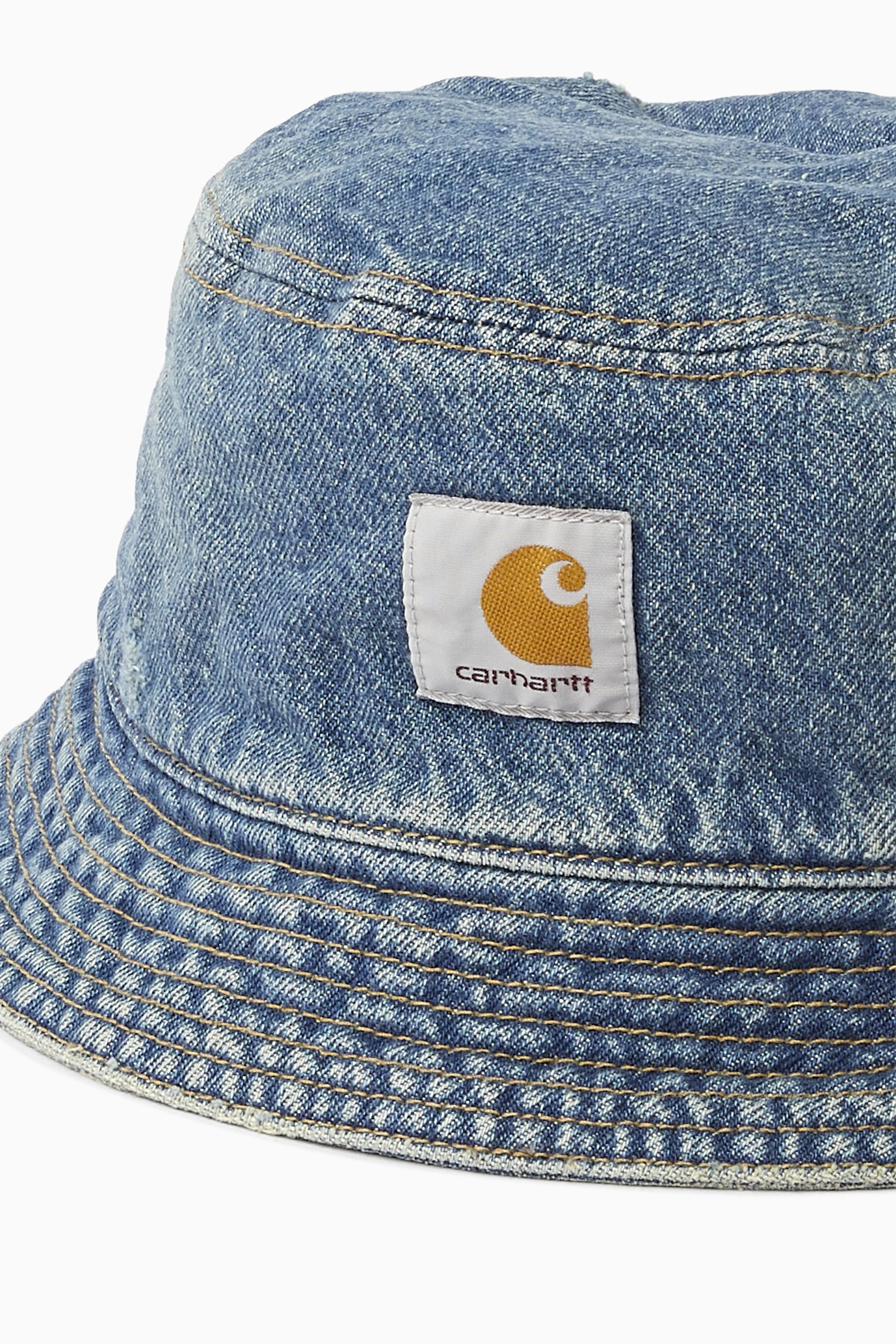 Buy Carhartt WIP Blue Aden Bucket Hat in Denim for Men Online