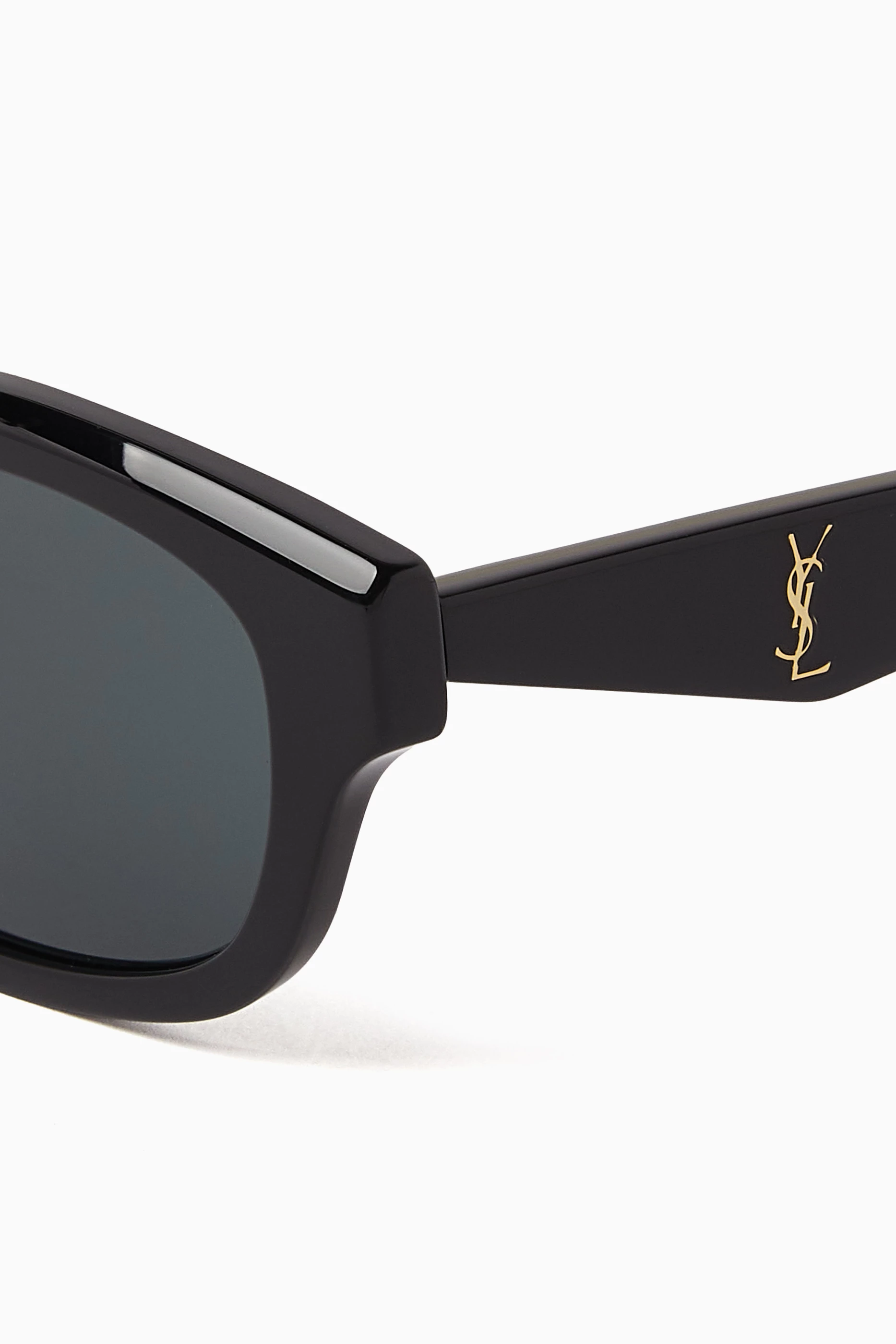 Buy SAINT LAURENT Black SL M172 Square Sunglasses in Acetate for