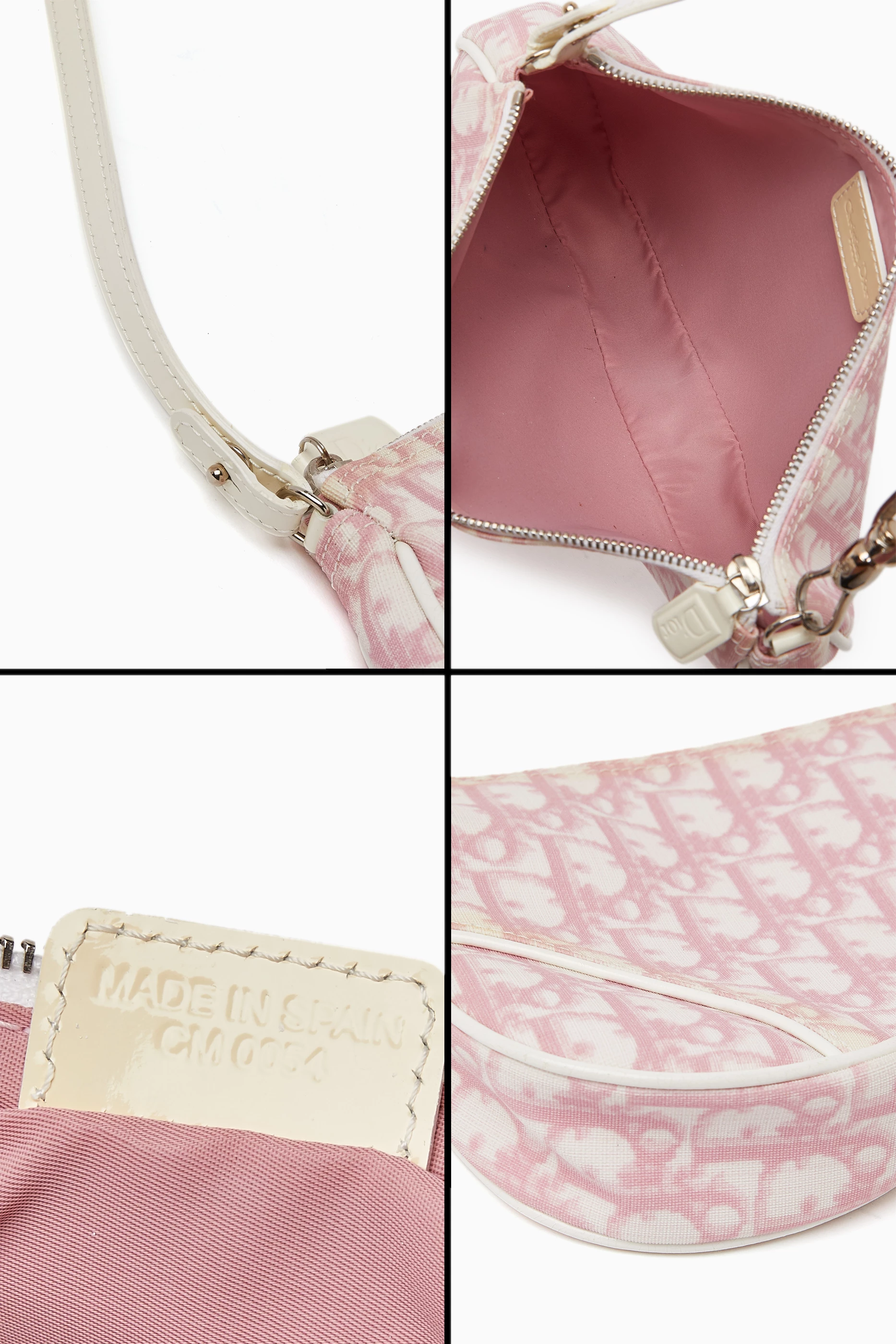 Buy Christian Dior Pre-Loved Pink 2000s Monogram Trotter Saddle 