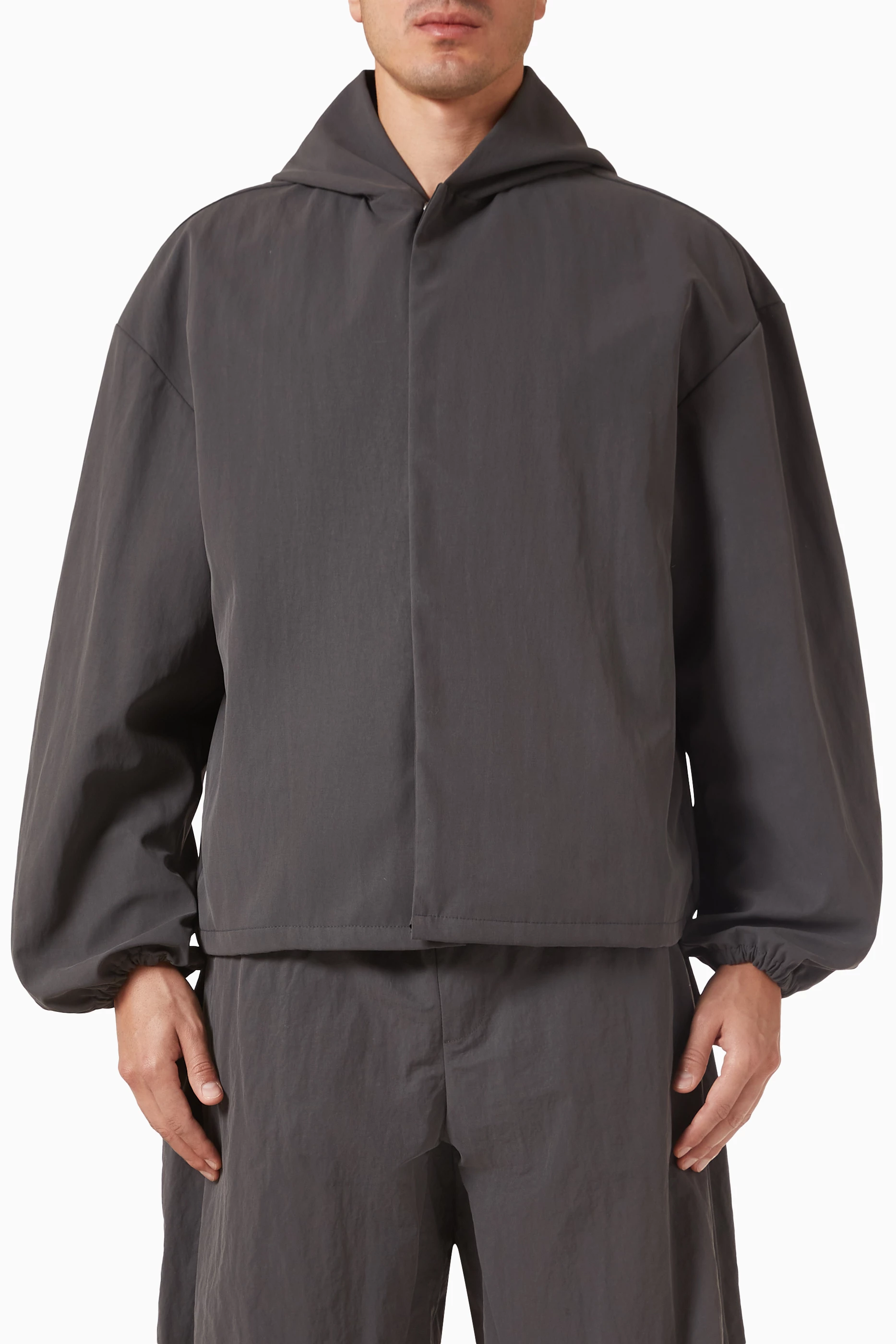 Buy Seventh Grey Orb Shell Jacket in Nylon for Men Online | Ounass
