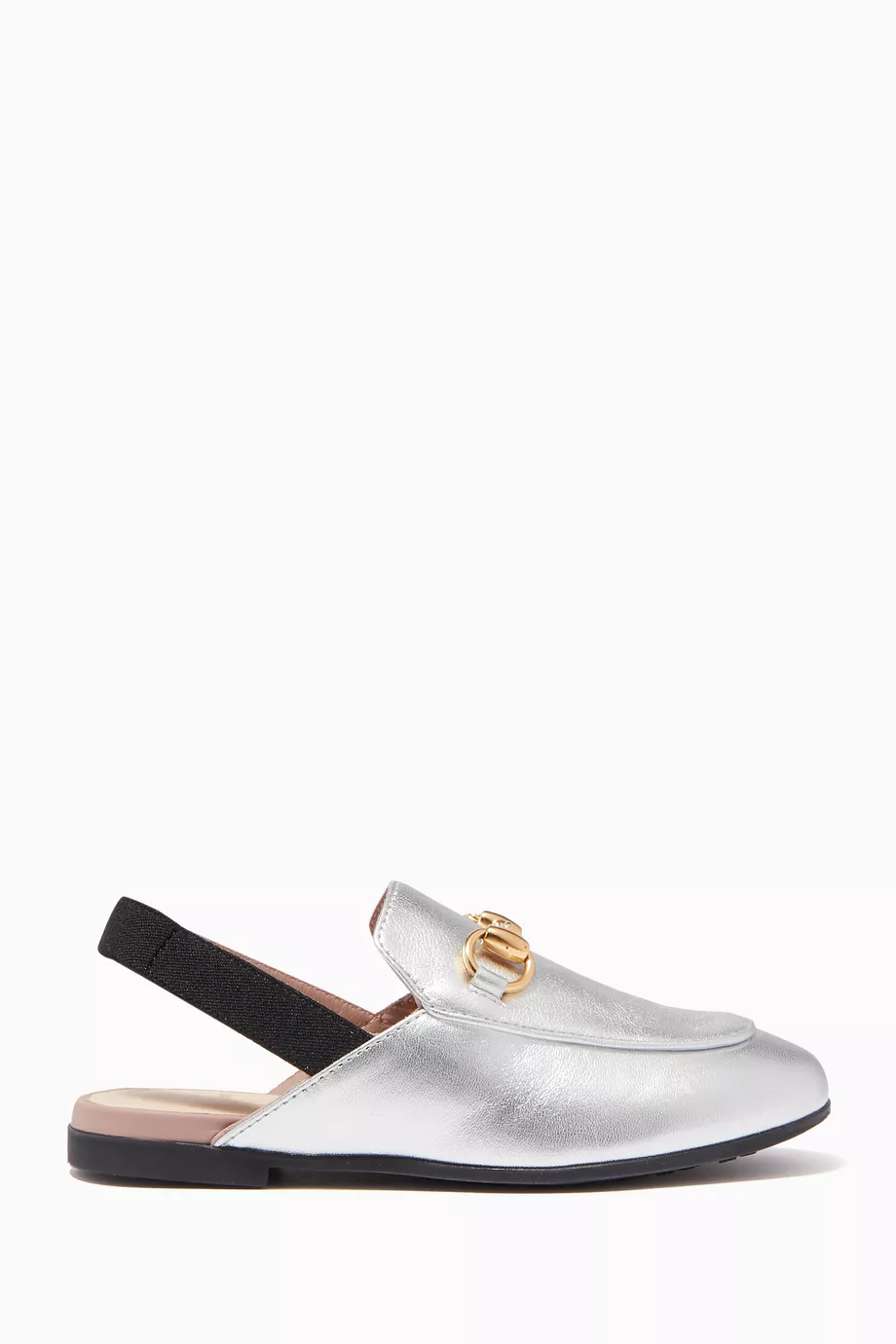 Gucci silver new arrivals slippers