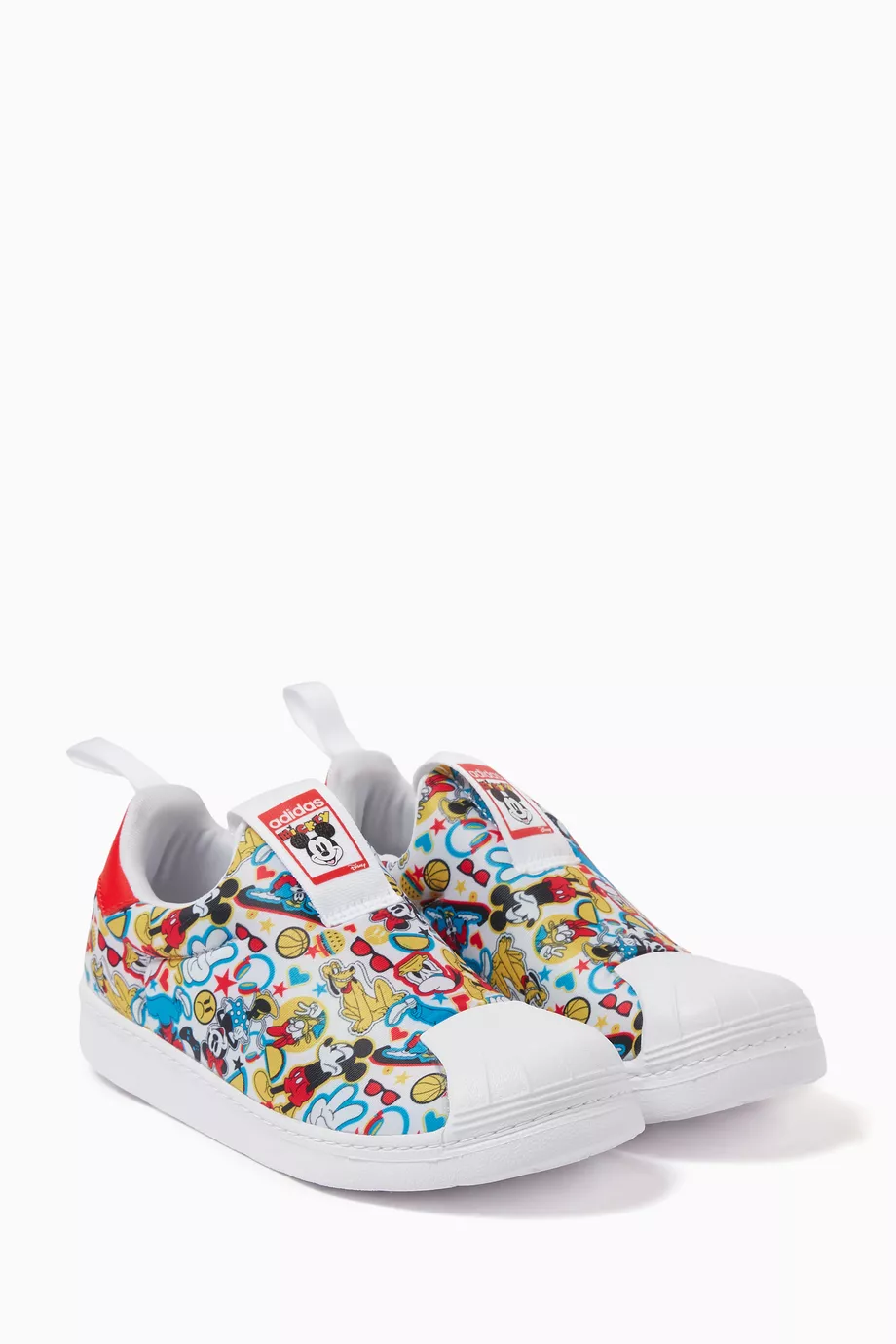 Buy adidas White x Mickey Mouse Child Superstar 360 Sneakers in