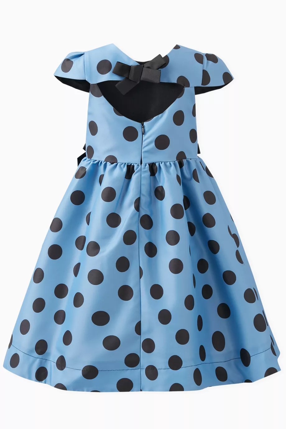 Girls blue shop polka dot dress
