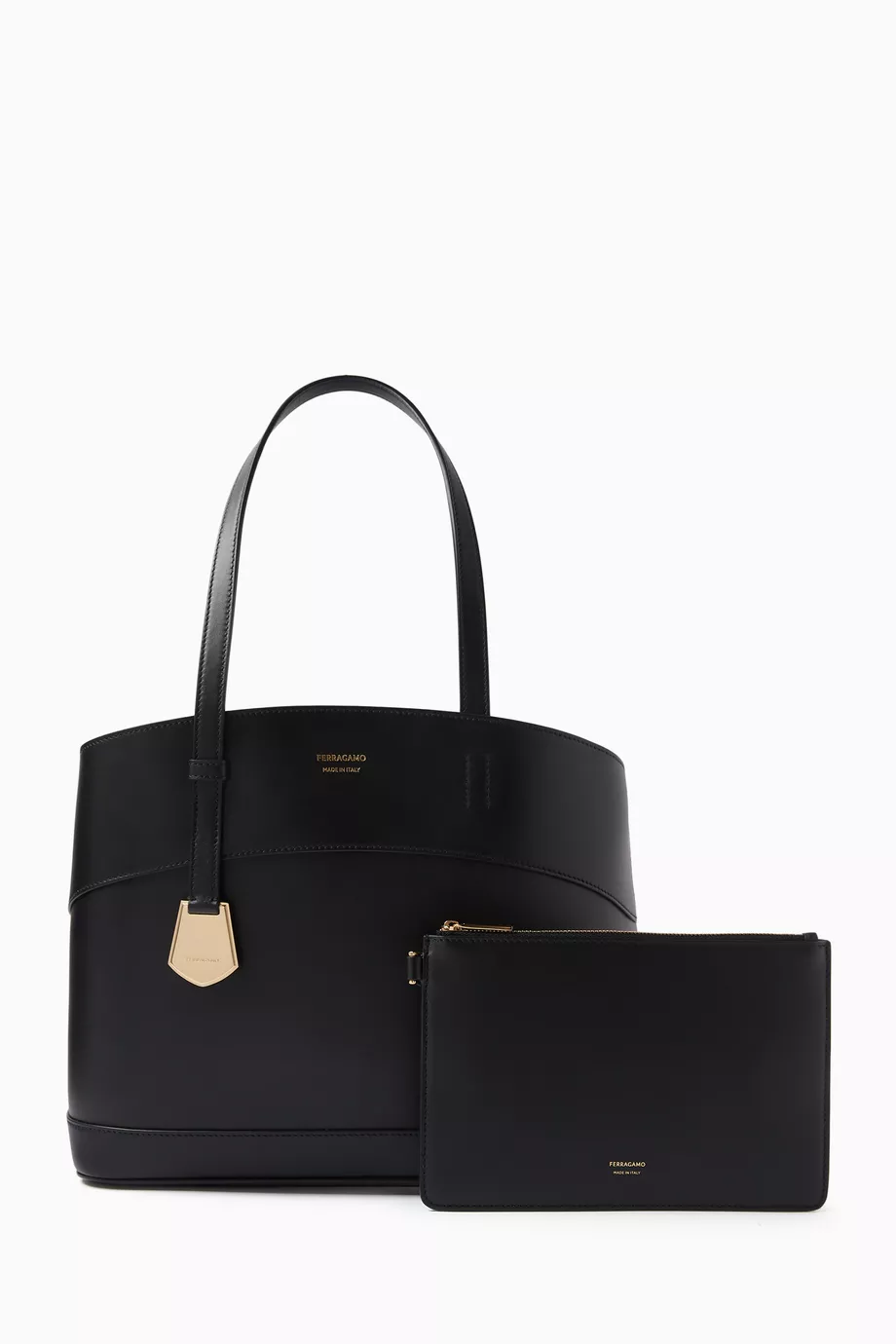 Ferragamo new arrivals black tote