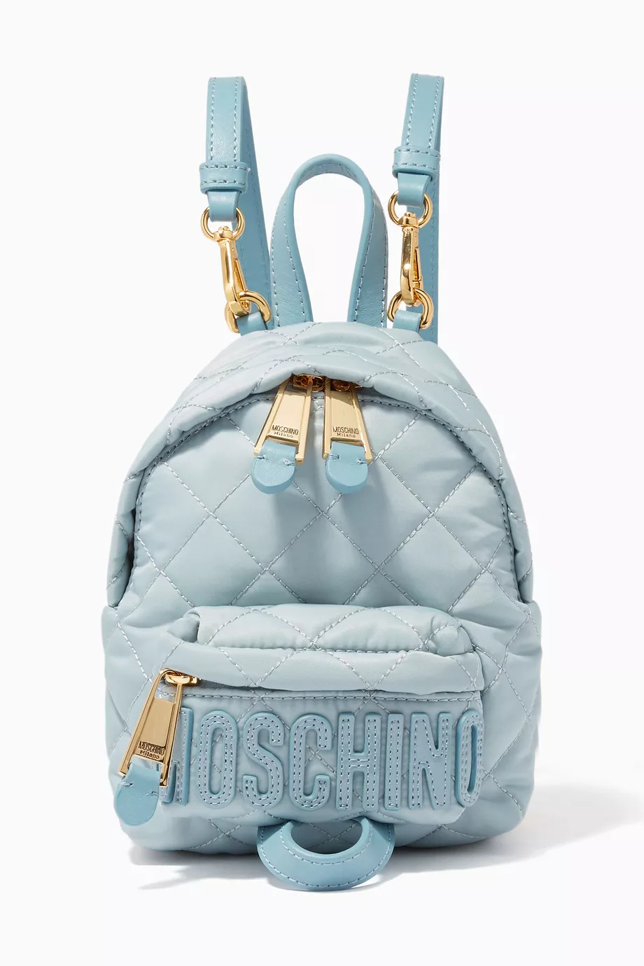 baby blue mini backpack Baby Blue Mini Backpack Light-Blue Mini Quilted Backpack
