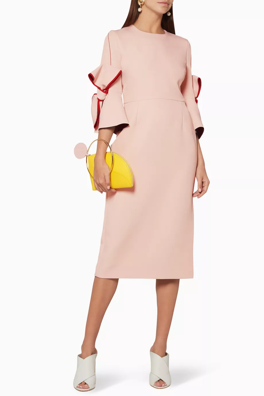 Roksanda lavete bow sleeve dress on sale