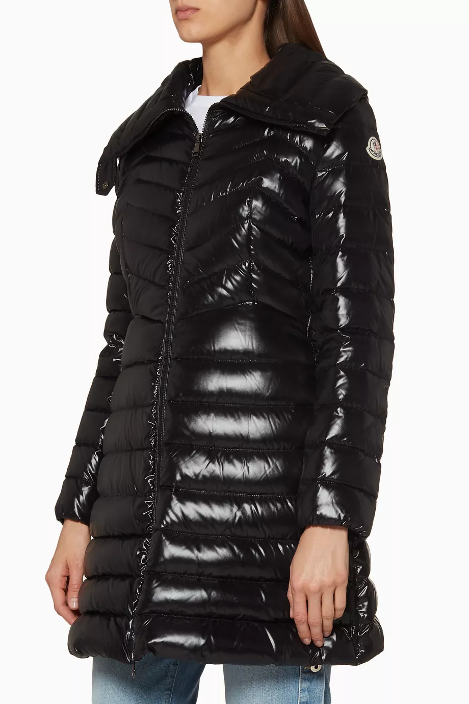 Buy Moncler Black Black Quilted Faucon Jacket for Women Online Ounass Kuwait