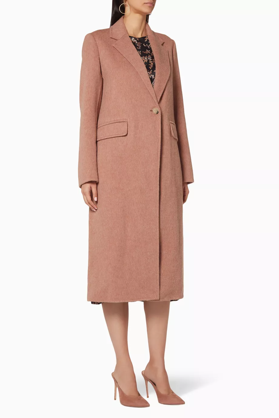 Vince long wool alpaca blend coat 2025
