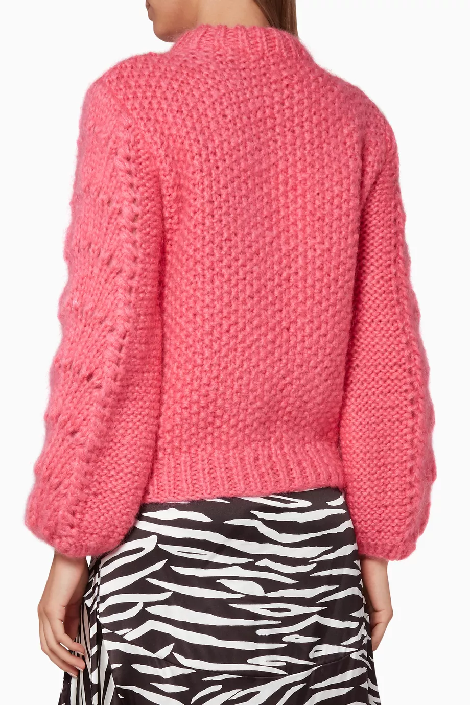 Ganni julliard sweater pink new arrivals