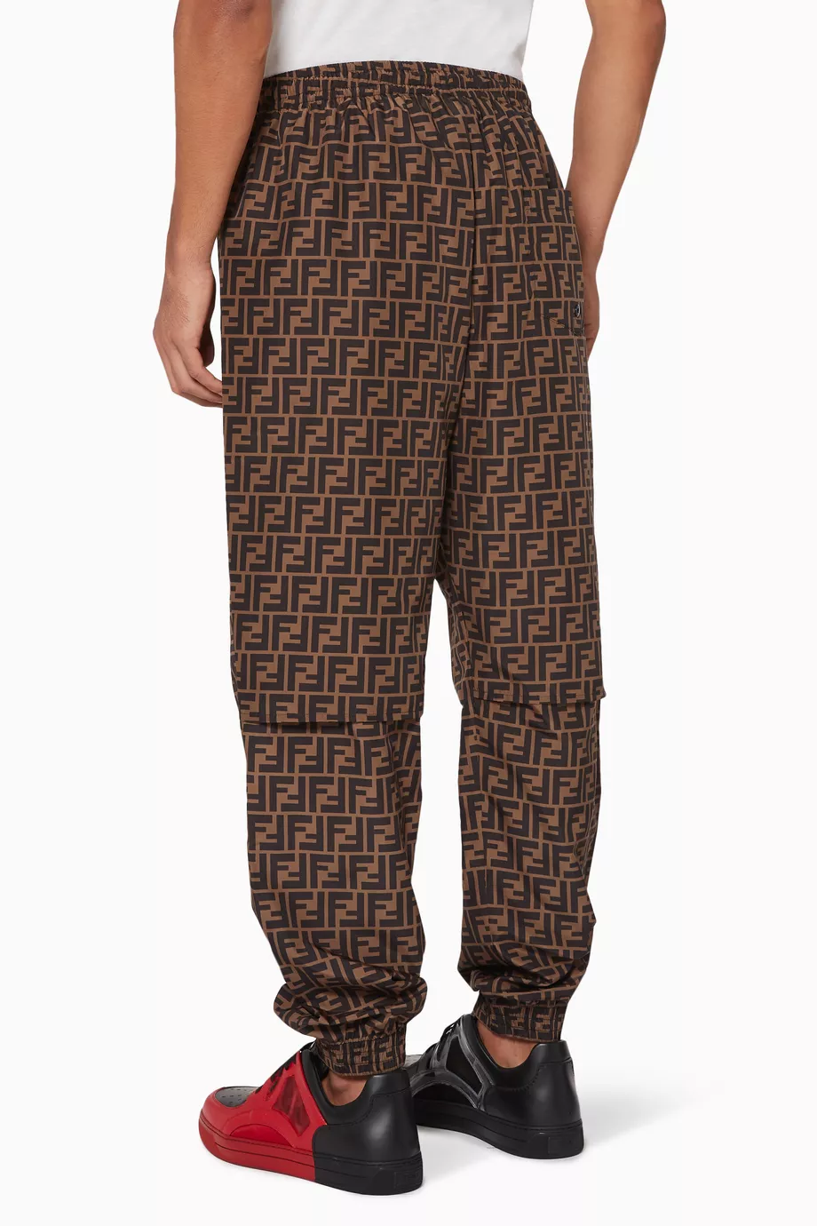 Buy Fendi Brown FF All Over Jogging Pants for Men Online Ounass Kuwait