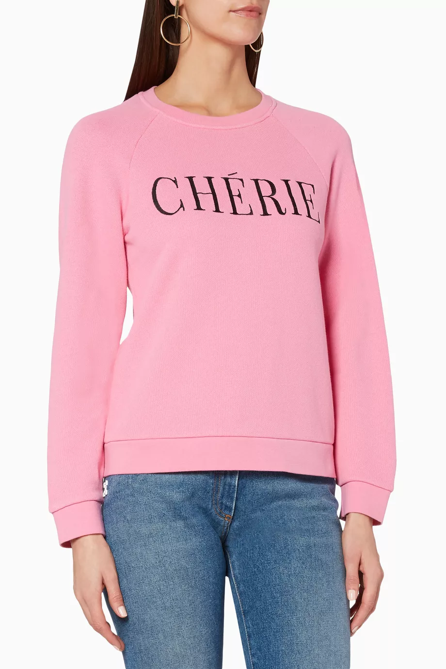 Buy WHISTLES Pink Pink Cherie Sweatshirt for Women Online Ounass Kuwait
