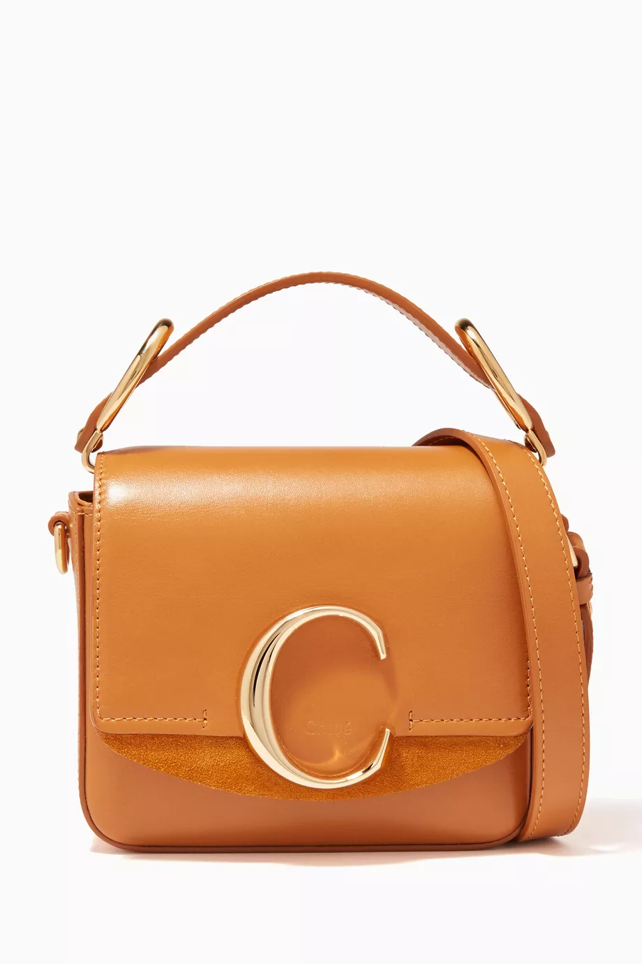 Buy Chloé Brown Signature C Mini Bag for Women Online Ounass Kuwait