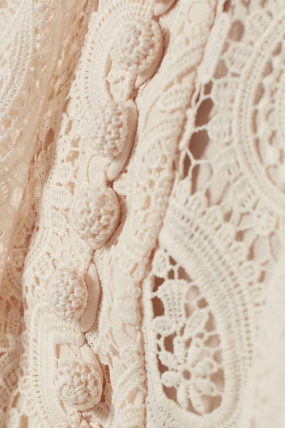white lace embellished dress Larisa White Printed Sequin Long Sleeve Dress - L Size - Women's Dresses main image 1