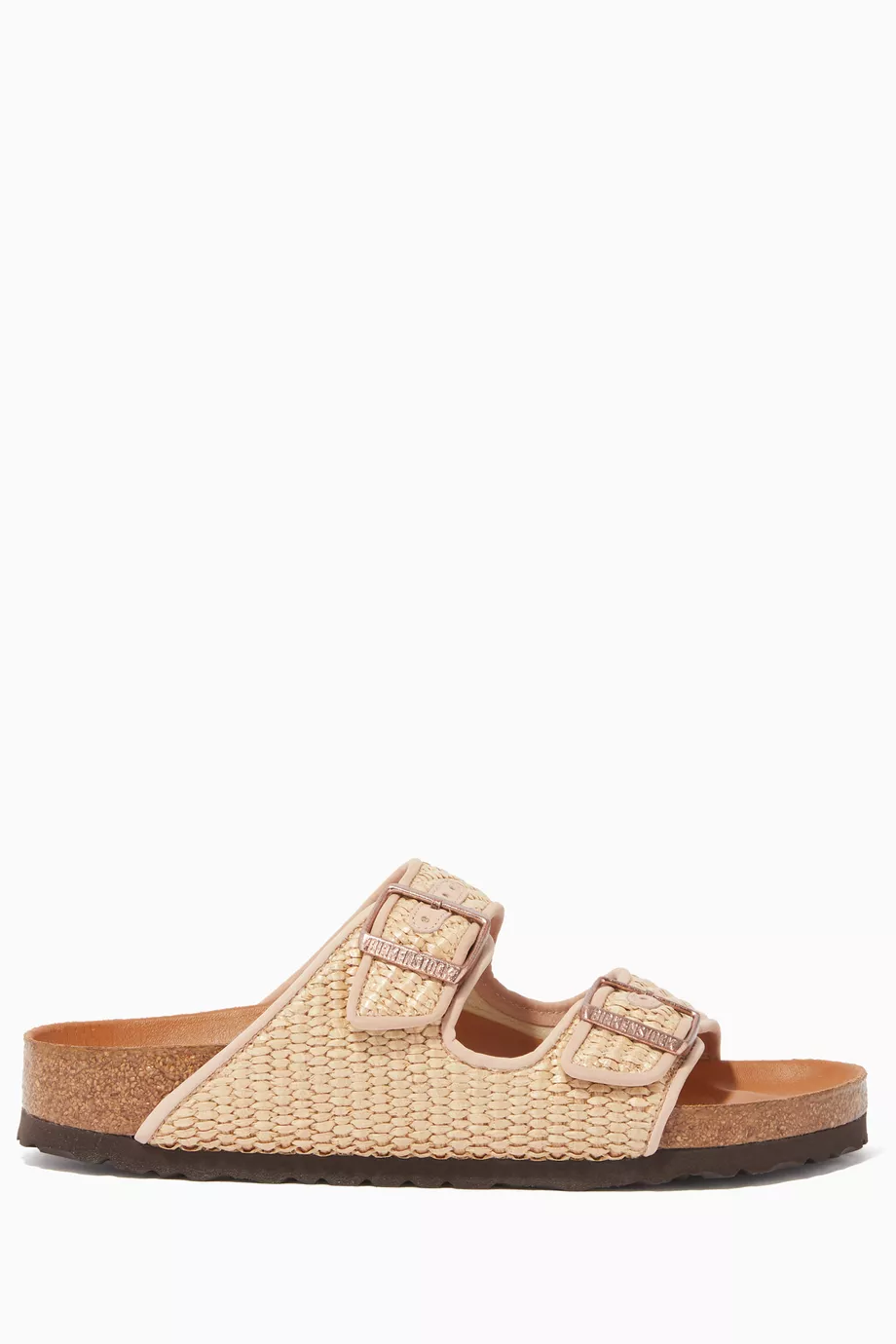 Buy Birkenstock Neutral Arizona Il Dolce Far Niente Raffia Sandals for Women Online Ounass Kuwait