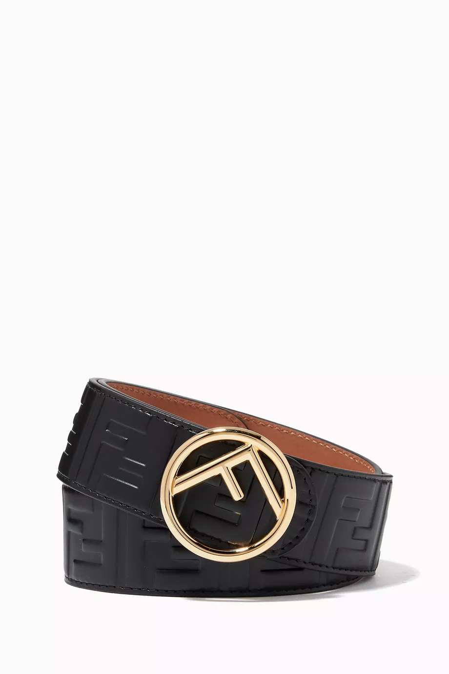 Buy Fendi Black F is Fendi Belt in Leather for Women Online Ounass Kuwait