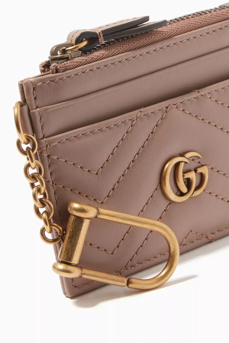 Buy Gucci Neutral GG Marmont Keychain Wallet in Matelasse Leather for Women Online Ounass Kuwait