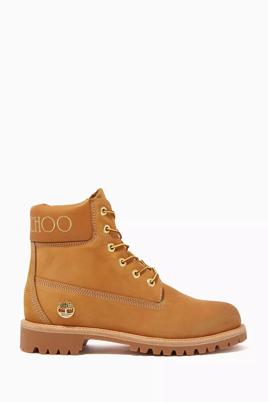 Buy Jimmy Choo Neutral x Timberland® Boots in Nubuck with Glitter