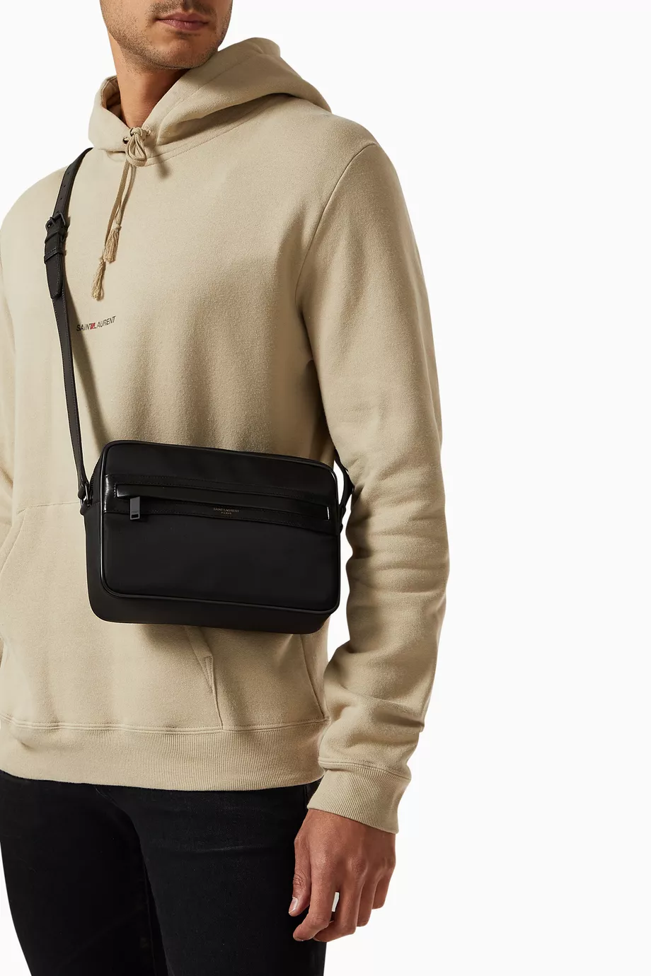 Buy SAINT LAURENT Black Camp Camera Bag in Nylon and
