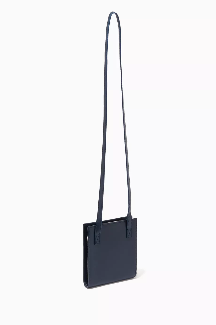 Buy Jacquemus Blue Le Gadjo Wallet on Strap in Leather for Men