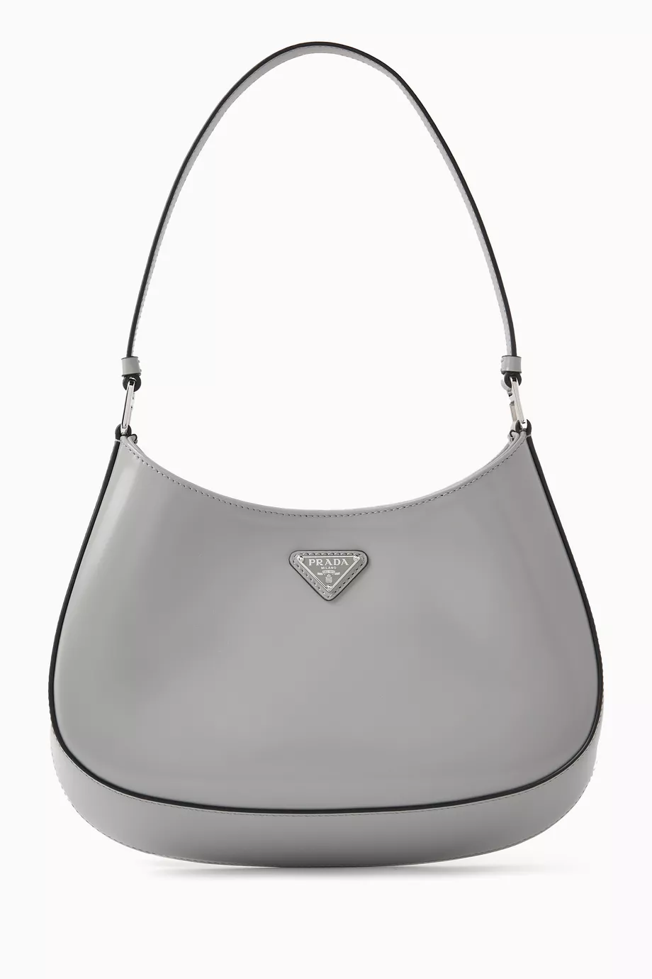 Buy Prada Grey Cleo Shoulder Bag in Brushed Leather for Women Online Ounass Kuwait
