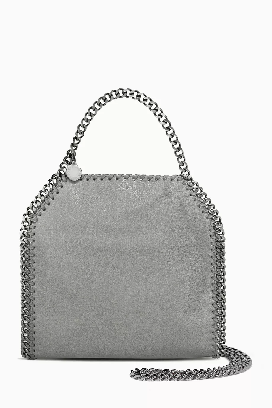 Buy Stella McCartney Grey Mini Falabella Tote Bag in Shaggy
