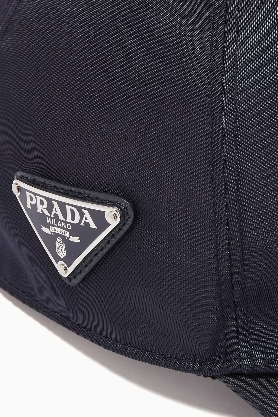 Buy Prada Blue Triangle Logo Baseball Cap in Re-Nylon for
