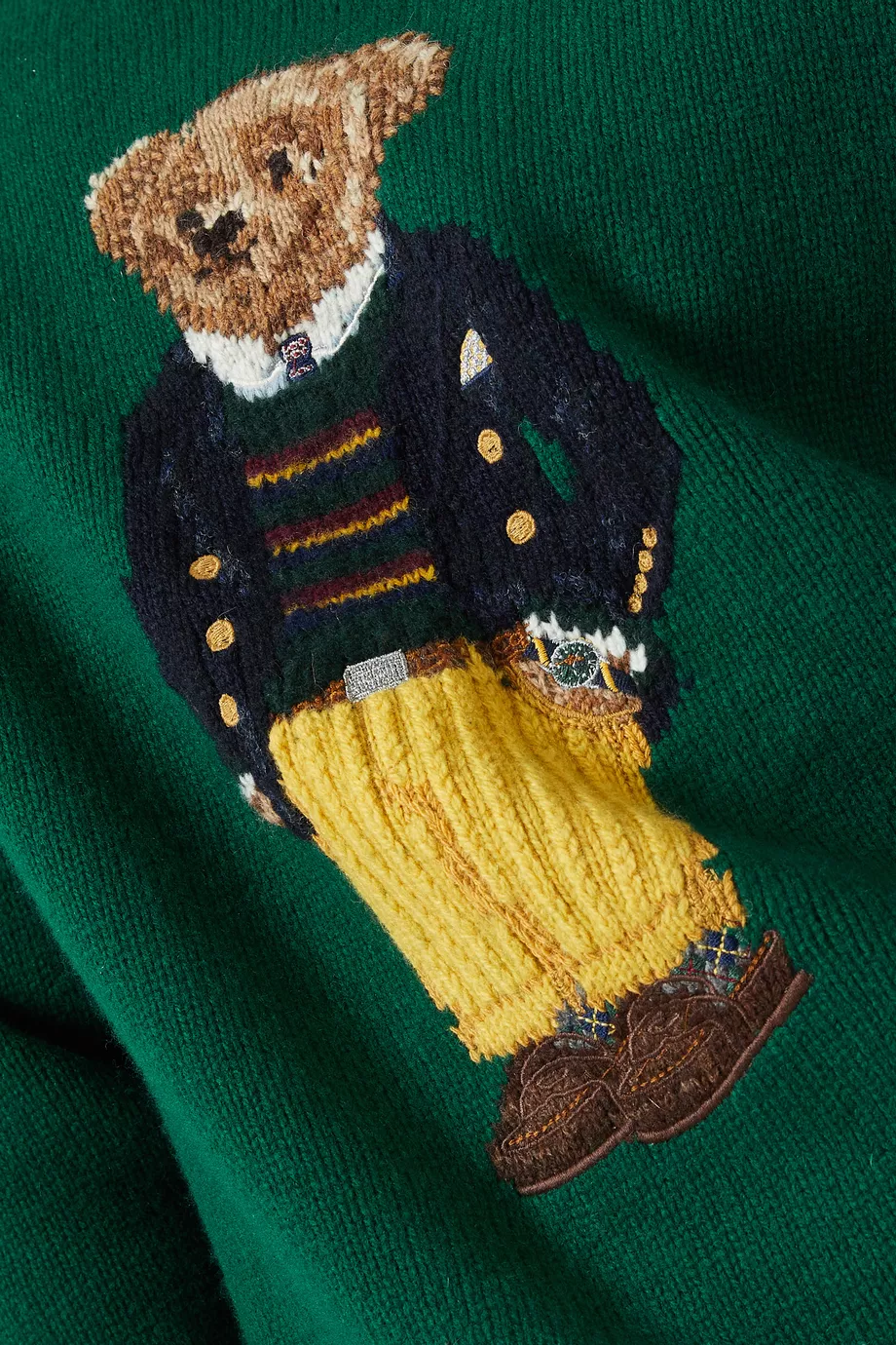 Buy Polo Ralph Lauren Green Polo Bear Sweater in Wool Knit for Men Online Ounass Kuwait