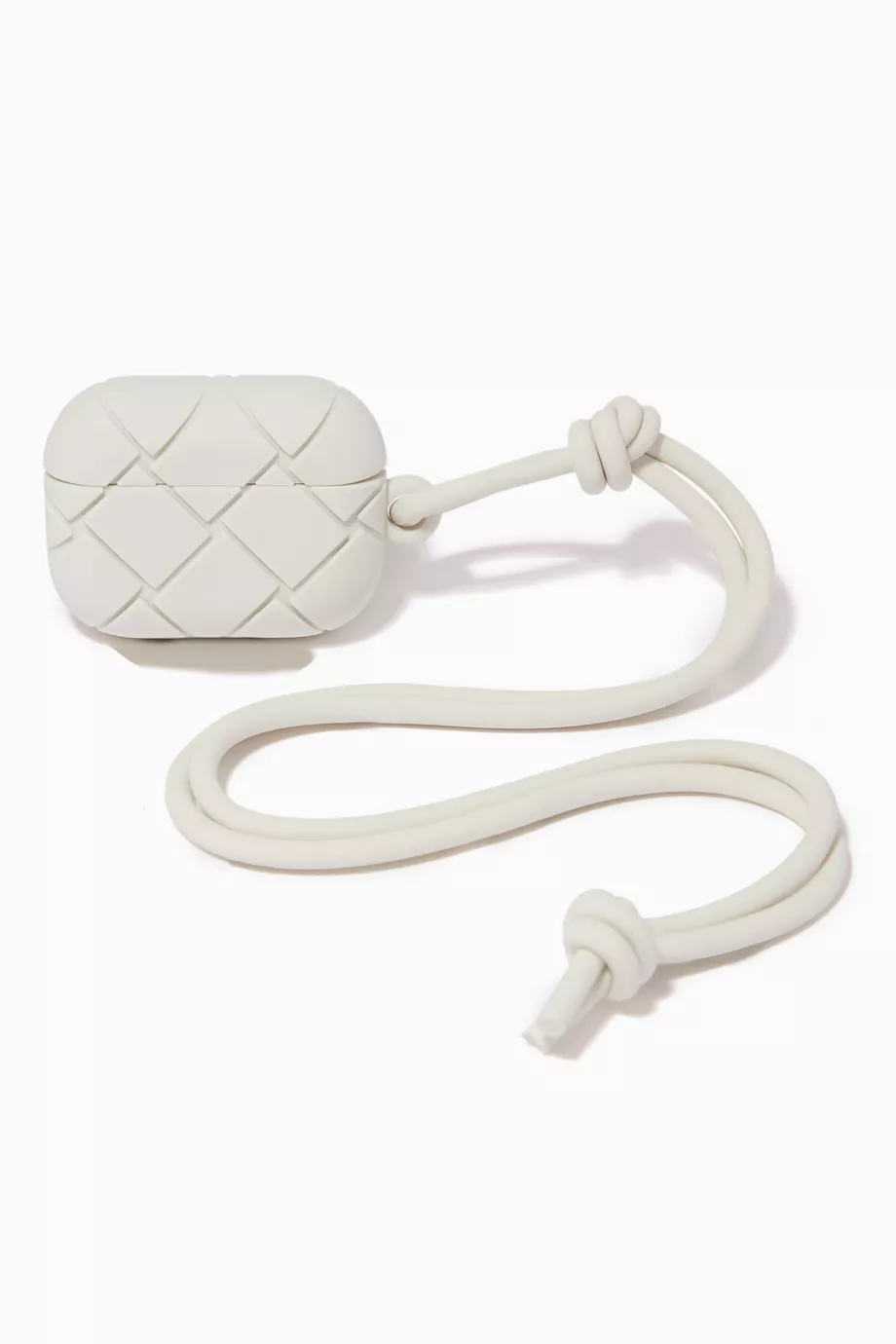 Buy Bottega Veneta White AirPods Pro Case in Intrecciato Rubber