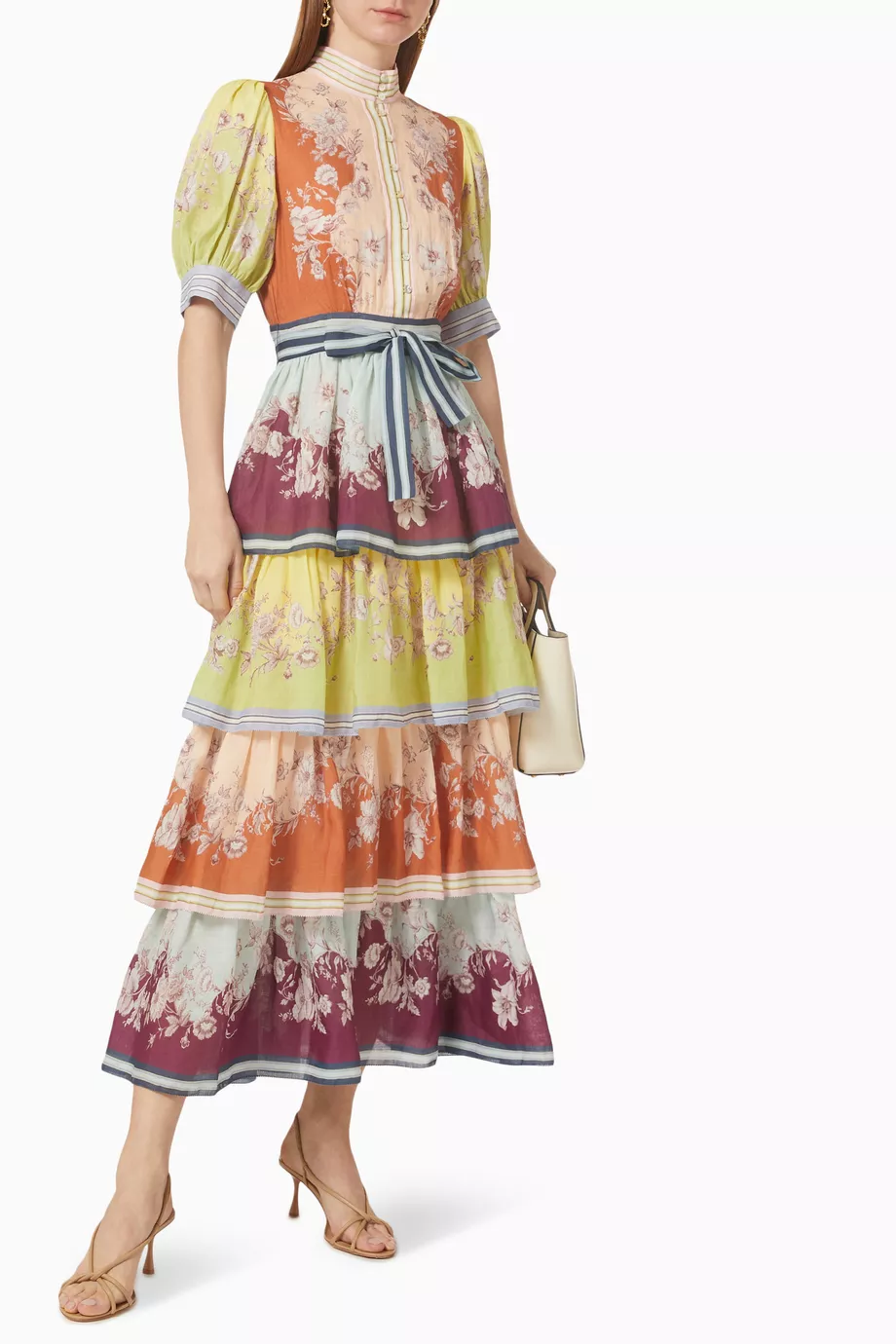alemais marlow frill midi dress Alemais Marlow Frill Midi Dress in Mix Paisley is a modern heirloom for our  Coco special occasion closets., Nedlands | Toorak | Manly
