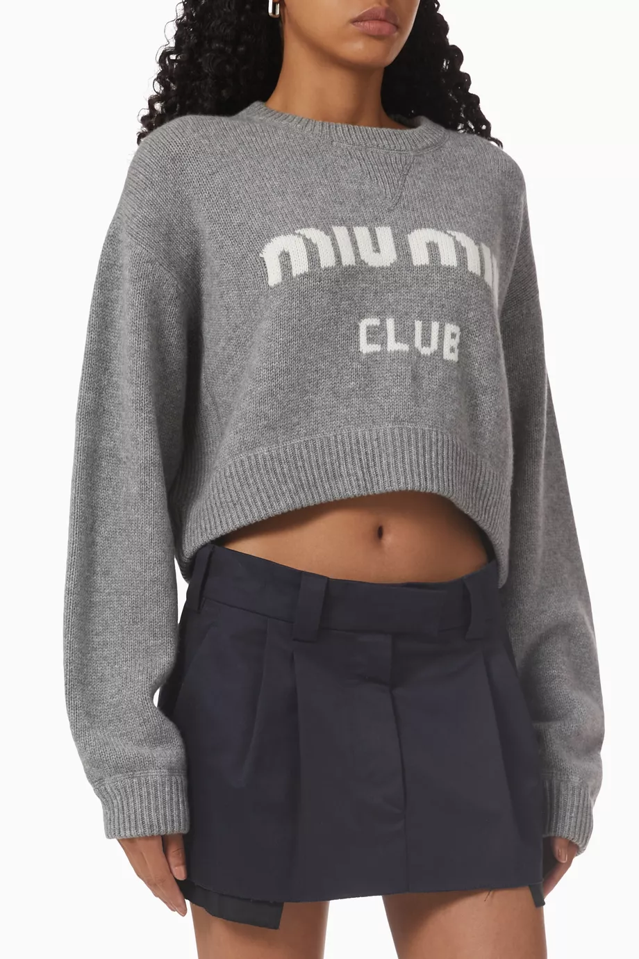 Miu miu cropped sweater top