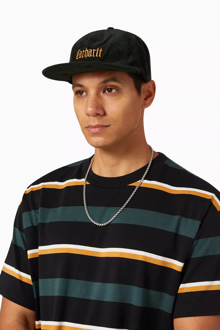 Buy Carhartt WIP Multicolour Letterman Cap in Corduroy for