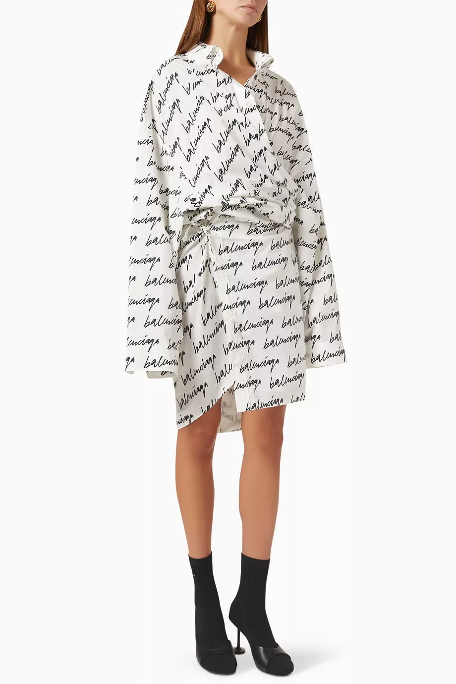 Balenciaga logo dress shop