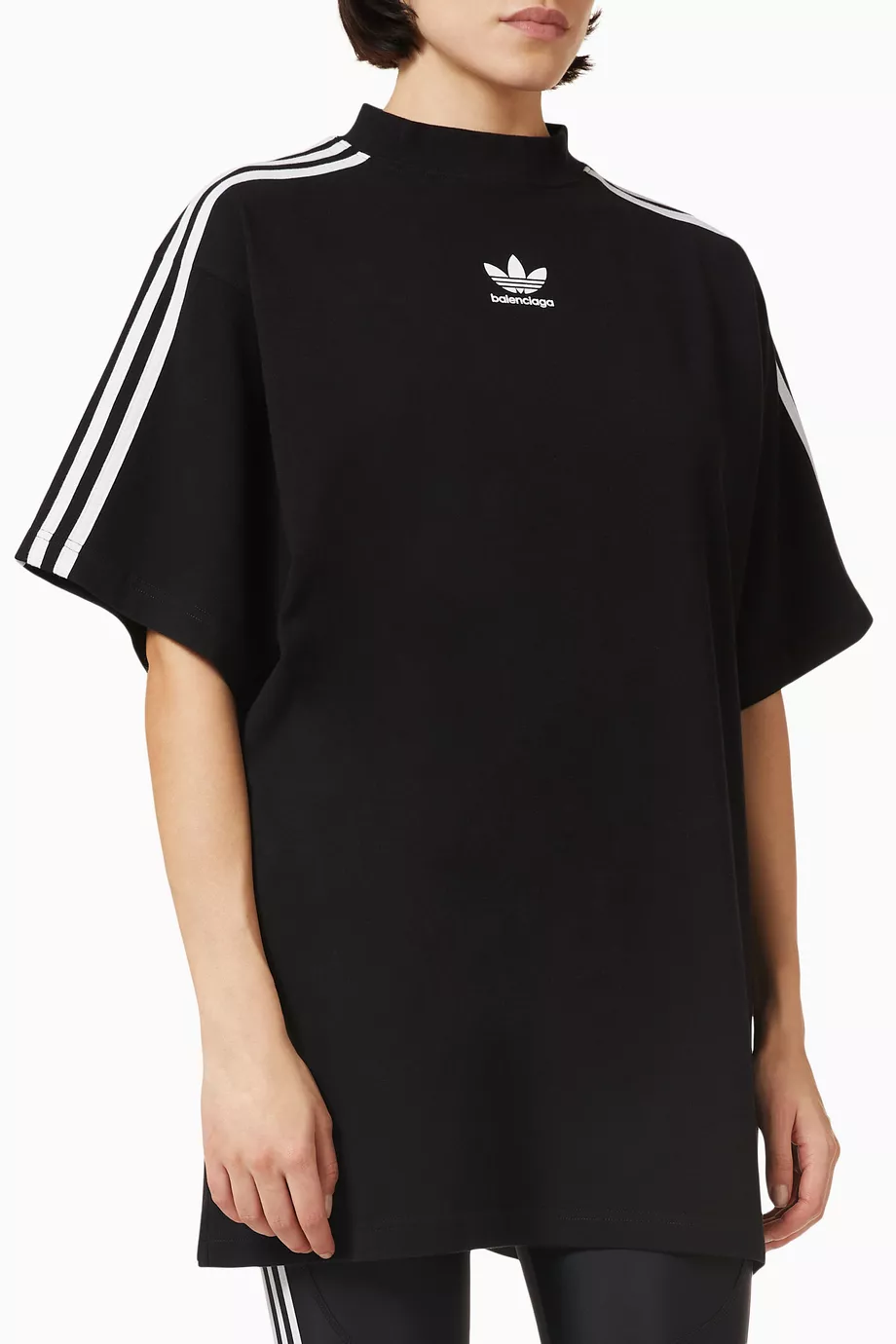 Buy Balenciaga Black x Adidas Oversized T-shirt in Cotton