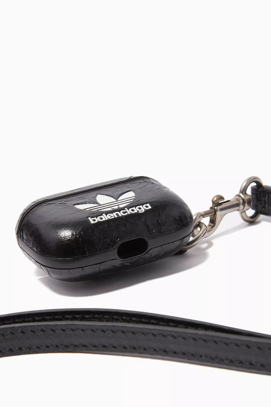 Buy Balenciaga Black x Adidas AirPods Pro Holder with Strap in