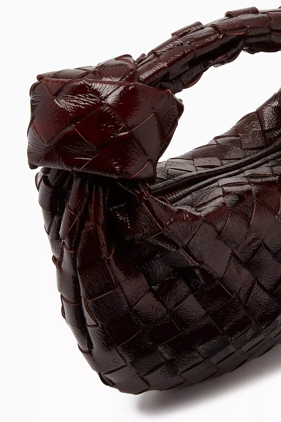 Buy Bottega Veneta Burgundy Mini Jodie Shoulder Bag in