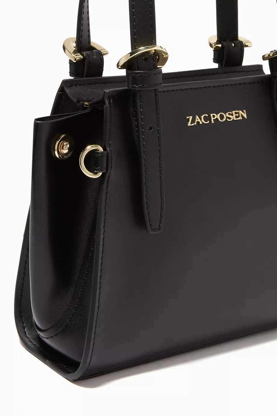 Buy ZAC Zac Posen Black Alice Mini Tote Bag in Leather for Women Online Ounass Kuwait