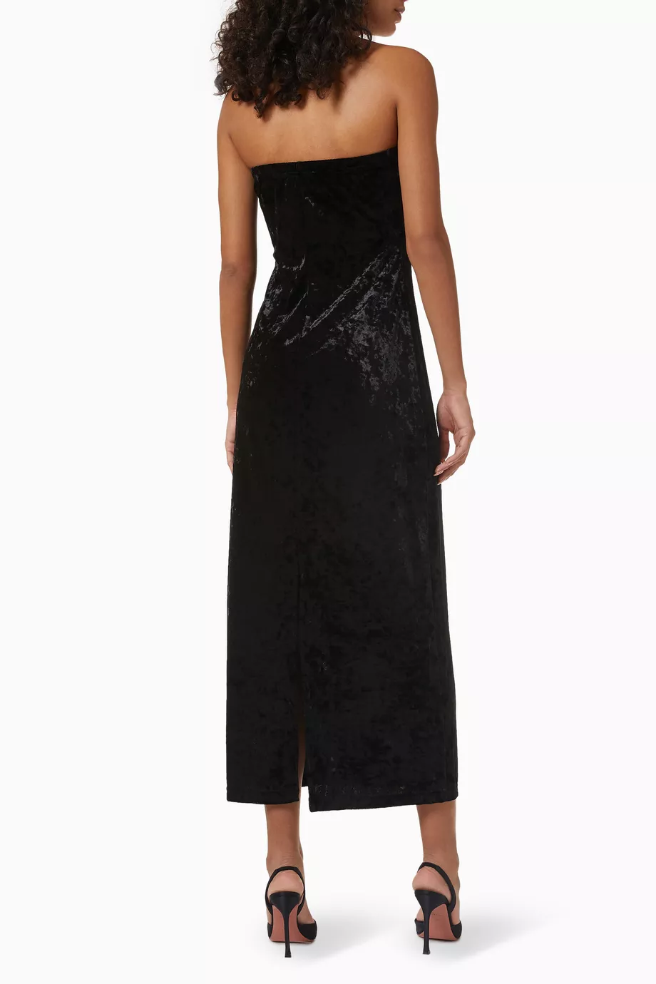 knee length dresses for ladies Commando Butter Luxe Strapless Midi Dress in Black