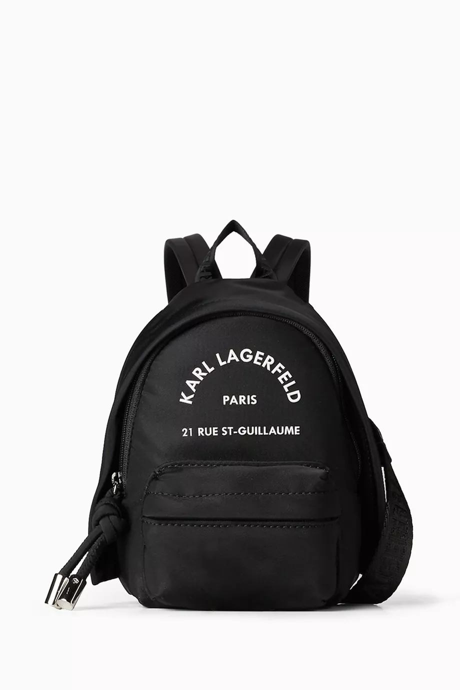 Buy KARL LAGERFELD Black Rue St Gillaume Mini Backpack in  display picture 3